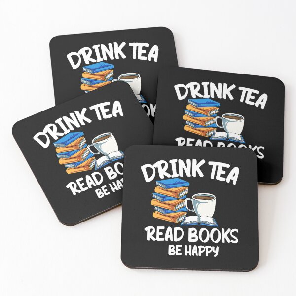 Item preview, Drink Tea Read Books Be Happy Bookworm Reading designed and sold by Pubi.