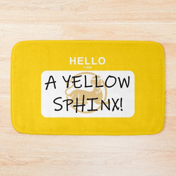 Item preview, MHC Yellow Sphinx Name Tag designed and sold by SpoonDealer.