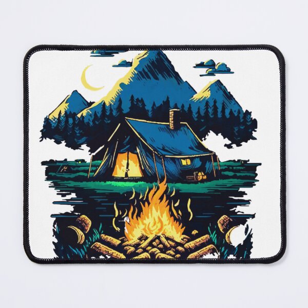 Item preview, Explore Nature's Haven with Our Captivating Camping Village Design designed and sold by JojoArtEvo.