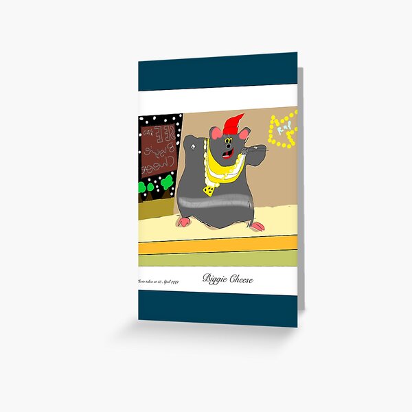 biggie cheese Greeting Card by lghafour