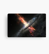 blackhole Quasar hochwertiges Bild Leinwanddruck