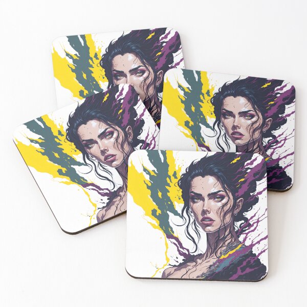 Item preview, Beautiful woman color paint splash. designed and sold by Amorndetch.