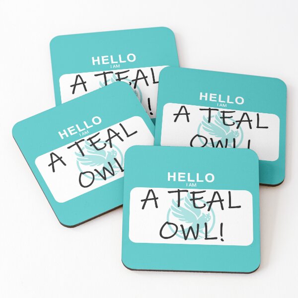 Item preview, MHC Teal Owl Name Tag designed and sold by SpoonDealer.