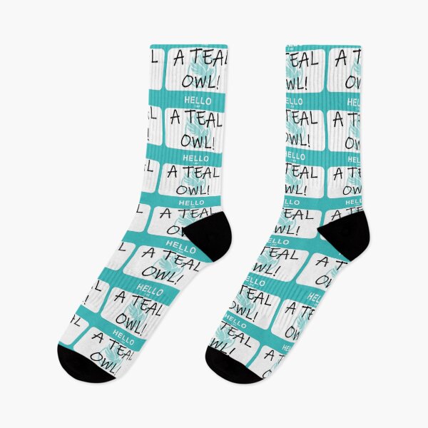 Item preview, MHC Teal Owl Name Tag designed and sold by SpoonDealer.