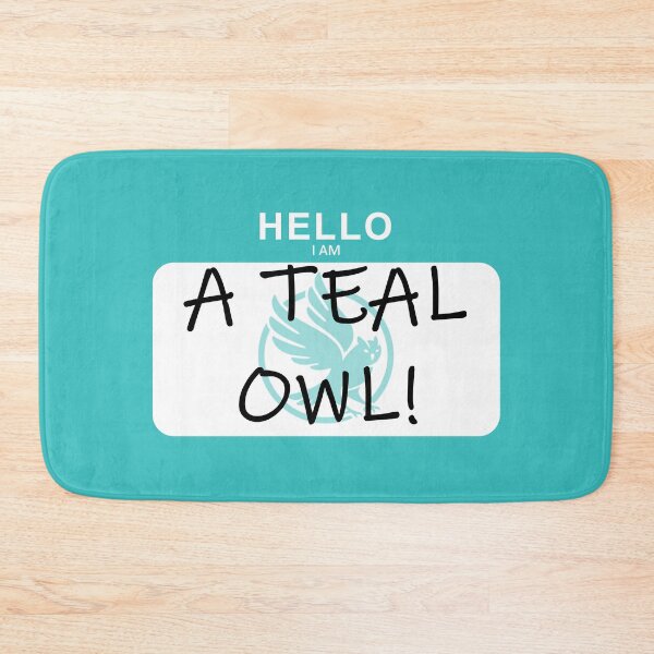 Item preview, MHC Teal Owl Name Tag designed and sold by SpoonDealer.