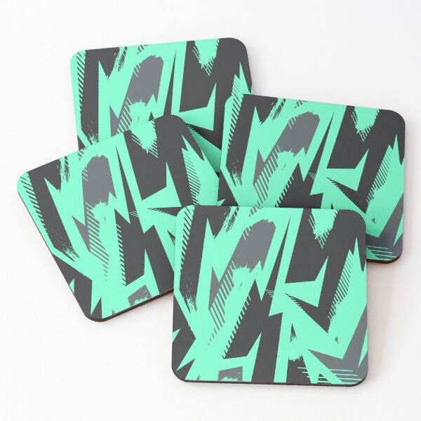 Item preview, Modern Gaming Camouflage Pattern Green Black designed and sold by camostore23.