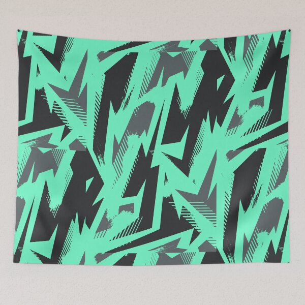 Item preview, Modern Gaming Camouflage Pattern Green Black designed and sold by camostore23.