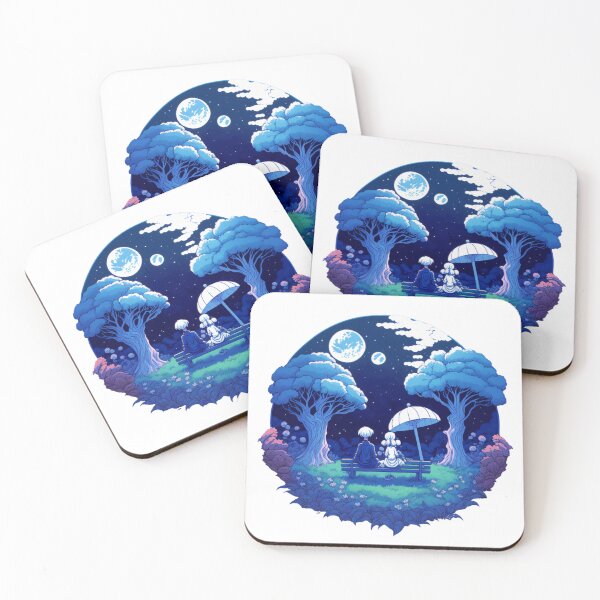 Item preview, Mystical Garden under the Dark Moon Sky designed and sold by JojoArtEvo.