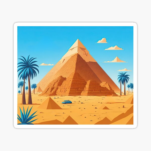 Artikel-Vorschau von Die Großen Pyramiden von Gizeh, designt und verkauft von fleurdesignart.