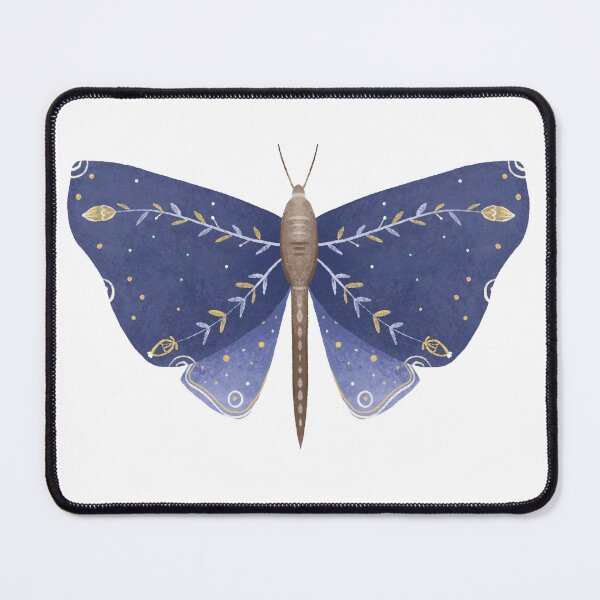 Item preview, seamless pattern with Mystical luna moth  illustrations, cute cartoon batterfly. Celestial night butterfly.  designed and sold by the-myro.