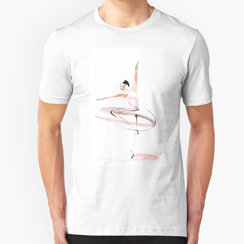 Ballet Dance Drawing Slim Fit T-Shirt