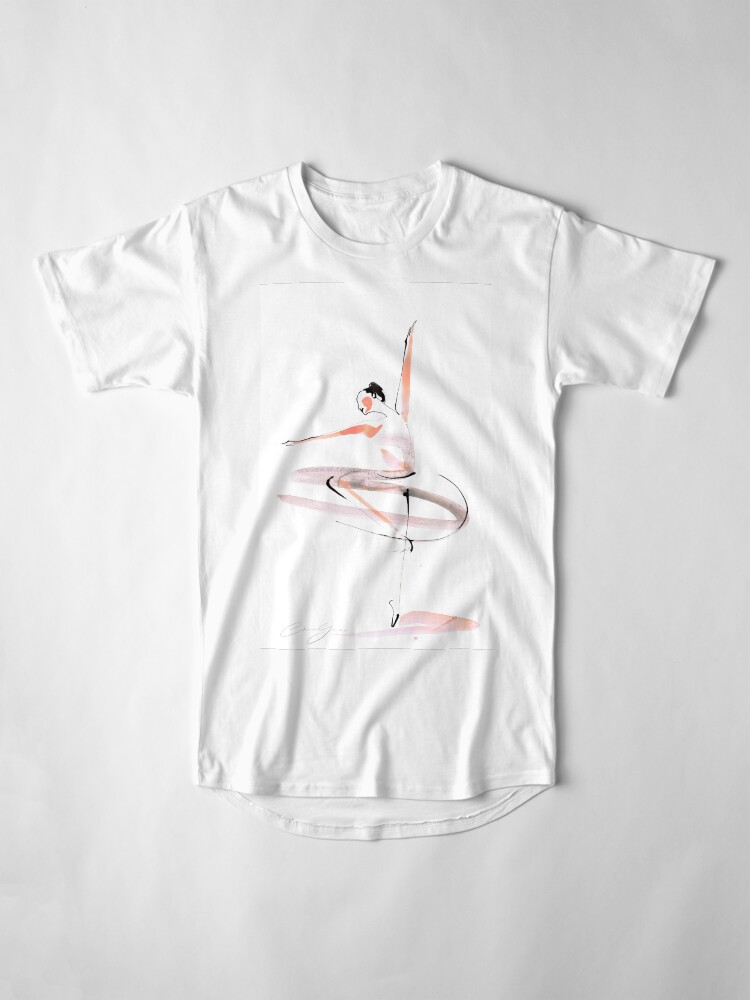 Alternate view of Ballet Dance Drawing Long T-Shirt