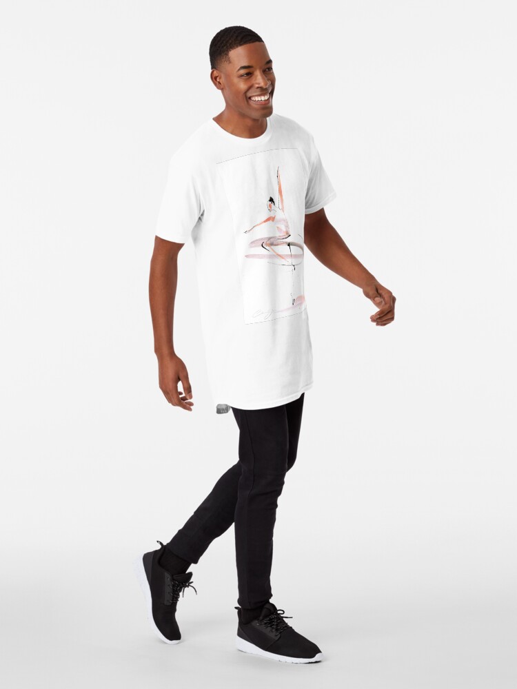 Alternate view of Ballet Dance Drawing Long T-Shirt