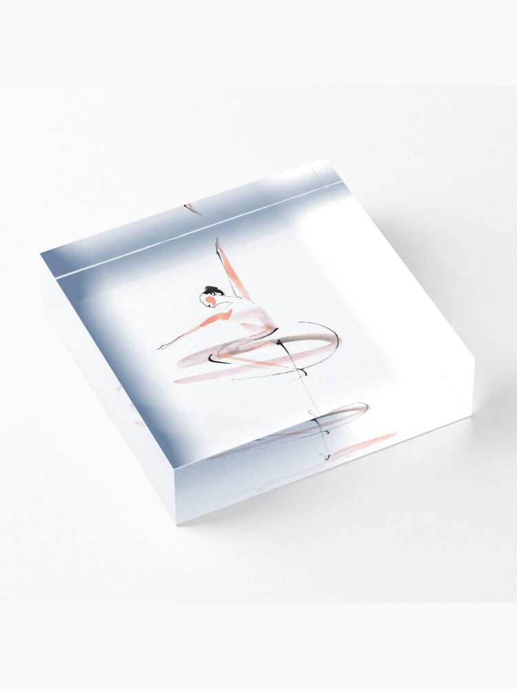 Alternate view of Ballet Dance Drawing Acrylic Block