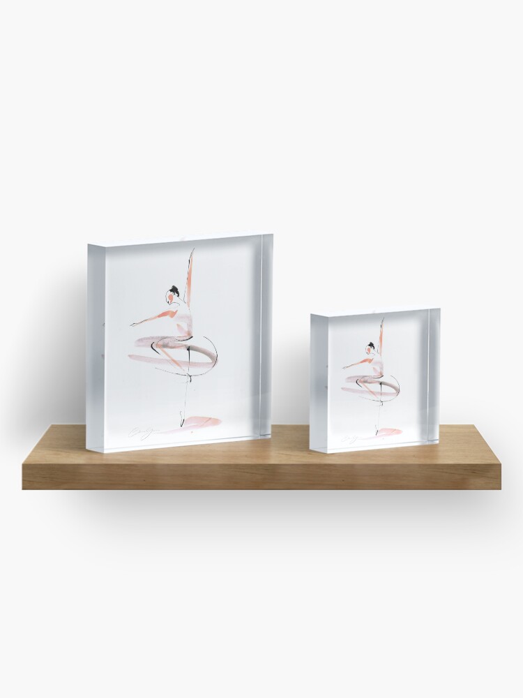 Alternate view of Ballet Dance Drawing Acrylic Block