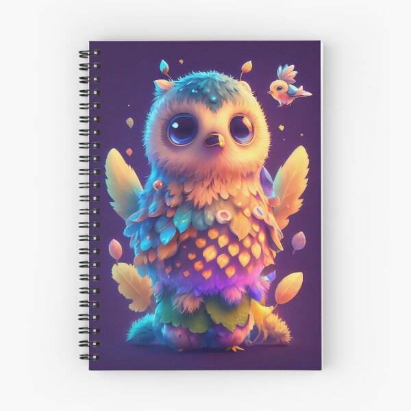 Item preview, Ai Generated Cute Spirit Bird Emberflight designed and sold by AiArtMerch.