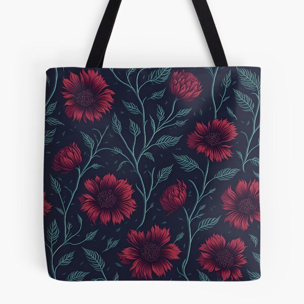 Item preview, Red Color Floral Pattern designed and sold by DesignCentrum.
