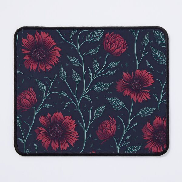 Item preview, Red Color Floral Pattern designed and sold by DesignCentrum.