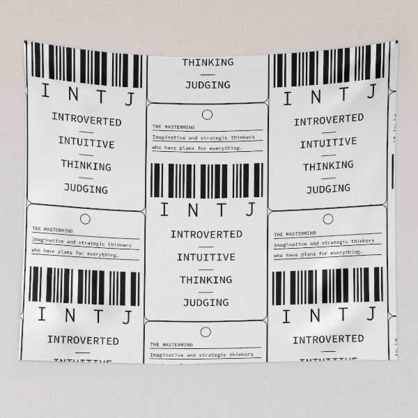 Item preview, INTJ - The Mastermind - Introverted Intuitive Thinking Judging Personality designed and sold by Millusti.
