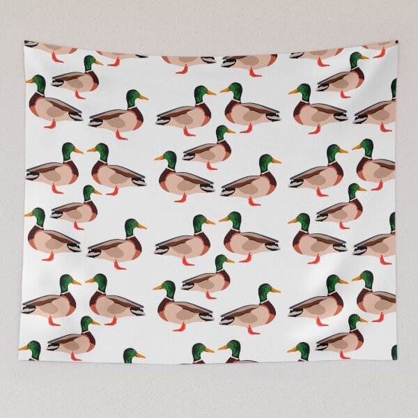 Item preview, M is for Mallard Duck,Mallard Duck – Classic Waterfowl Wildlife Illustration designed and sold by PrettylittlepastelUk.
