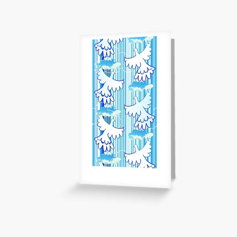 free - celebration of peace pattern Greeting Card