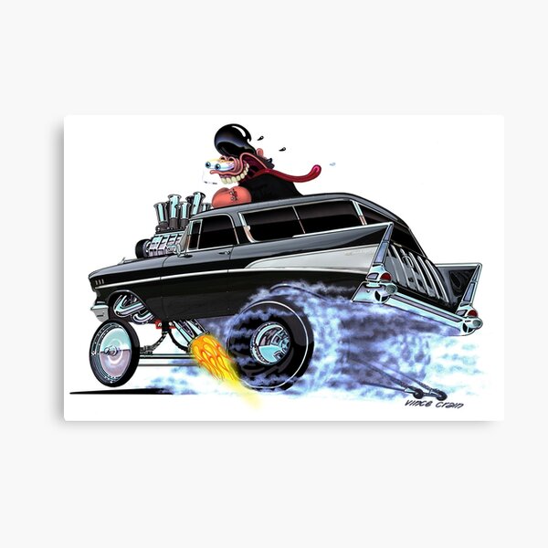 Vince Crain 1957 CHEVY Nomad Gasser Canvas Print