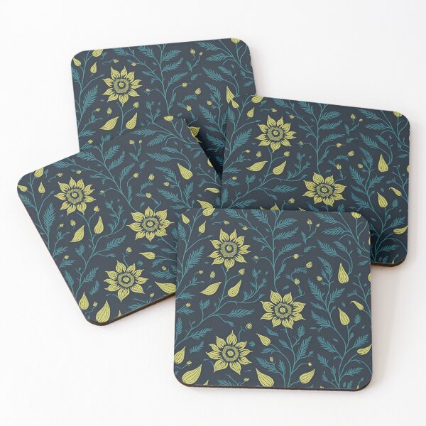 Item preview, Yellow Color Floral Pattern designed and sold by DesignCentrum.