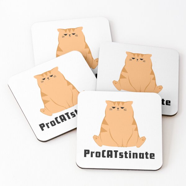 Item preview, Procrastinate | Lazy Cat Procrastinating | Funny Office Quotes designed and sold by deepgoa.
