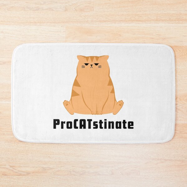 Item preview, Procrastinate | Lazy Cat Procrastinating | Funny Office Quotes designed and sold by deepgoa.