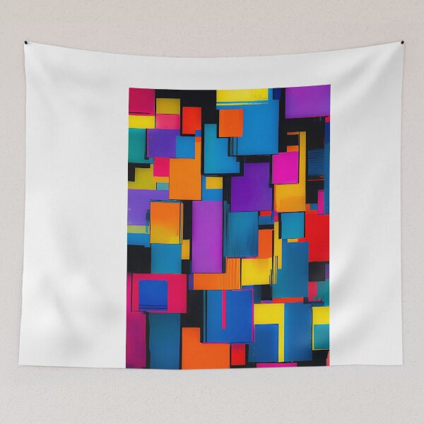 Item preview, Squares, abstract art designed and sold by shrolts.