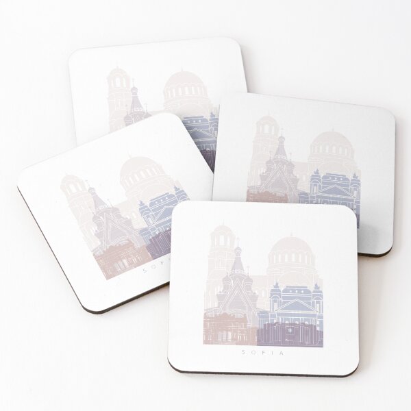 Item preview, SOFIA SKYLINE POSTER PASTEL designed and sold by paulrommer.