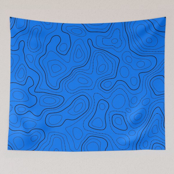Item preview, Blue Topographic Pattern. designed and sold by Aetherier.