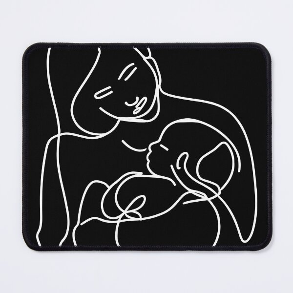 Item preview, Mother and her baby line art designed and sold by ciaobebo.