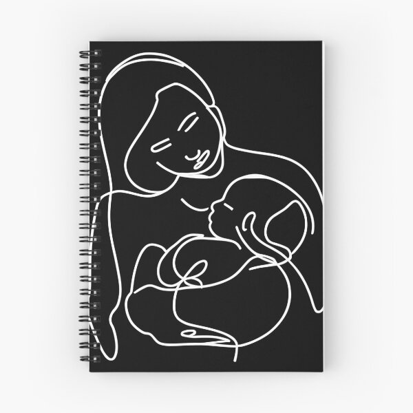 Item preview, Mother and her baby line art designed and sold by ciaobebo.