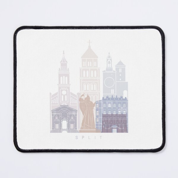 Item preview, SPLIT SKYLINE POSTER PASTEL designed and sold by paulrommer.