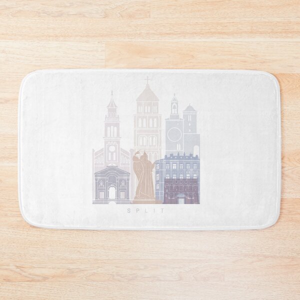Item preview, SPLIT SKYLINE POSTER PASTEL designed and sold by paulrommer.