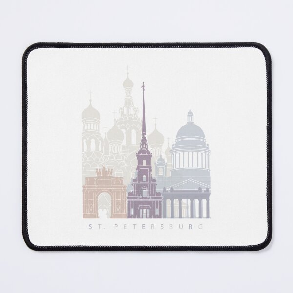 Item preview, ST. PETERSBURG SKYLINE POSTER PASTEL designed and sold by paulrommer.