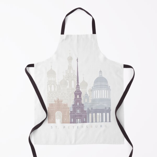 Item preview, ST. PETERSBURG SKYLINE POSTER PASTEL designed and sold by paulrommer.