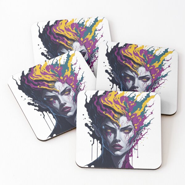 Item preview, Madness woman color paint splash. designed and sold by Amorndetch.