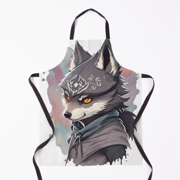 Item preview, Stealth and Focus: The Intense Gaze of the Ninja Wolf designed and sold by Ceemko's Vintage Corner.
