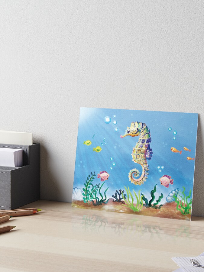 Kids Painting Kit Cool Underwater Seahorse Acrylic Painting Kit Kids  Birthday Art Party Birthday Gift 