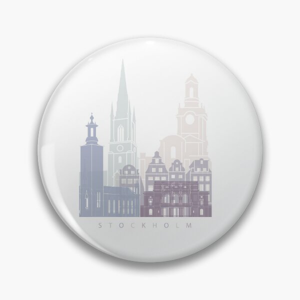 Item preview, STOCKHOLM SKYLINE POSTER PASTEL designed and sold by paulrommer.