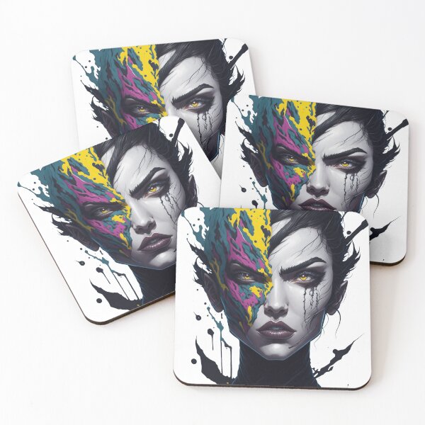 Item preview, Madness woman color paint splash. designed and sold by Amorndetch.