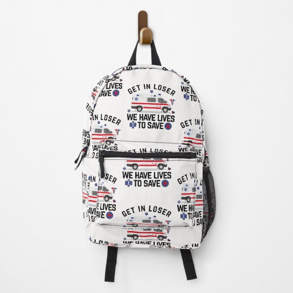 Item preview, Funny ems Paramedic emt Get In Loser Ambulance Graphic Graduation Gift emt gifts designed and sold by Imaddi.