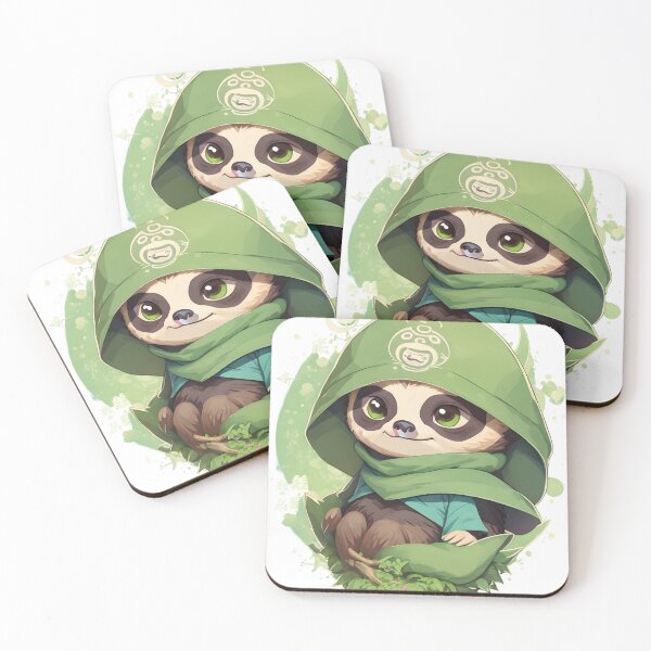 Item preview, Nimble Serenity: The Adorable Ninja Sloth's Tranquil Grace designed and sold by Ceemko's Vintage Corner.
