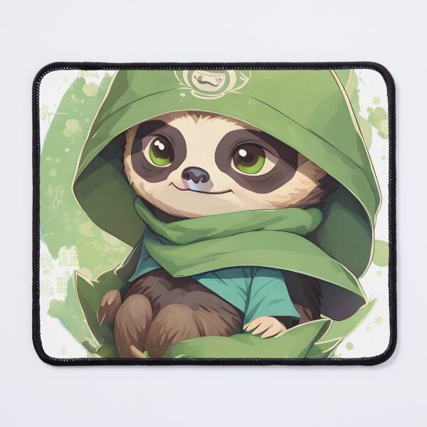 Item preview, Nimble Serenity: The Adorable Ninja Sloth's Tranquil Grace designed and sold by Ceemko's Vintage Corner.