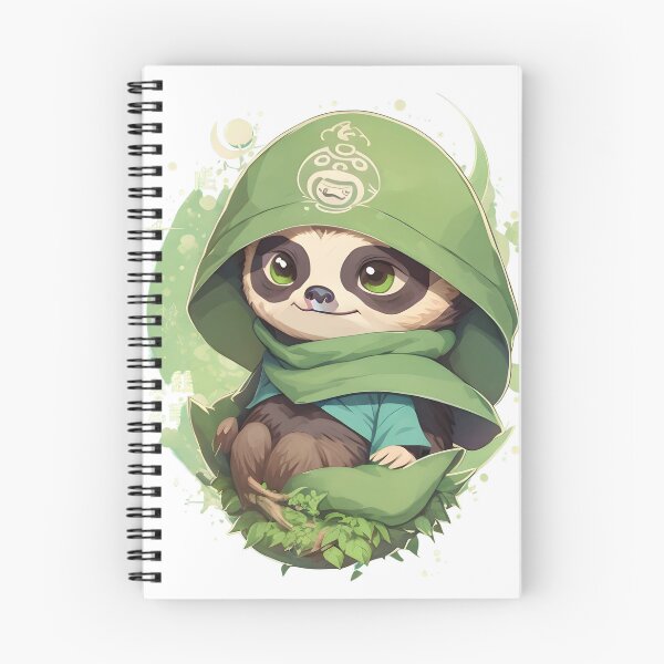 Item preview, Nimble Serenity: The Adorable Ninja Sloth's Tranquil Grace designed and sold by Ceemko's Vintage Corner.