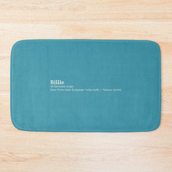 Item preview, Billie name etymology designed and sold by SunyStore911.