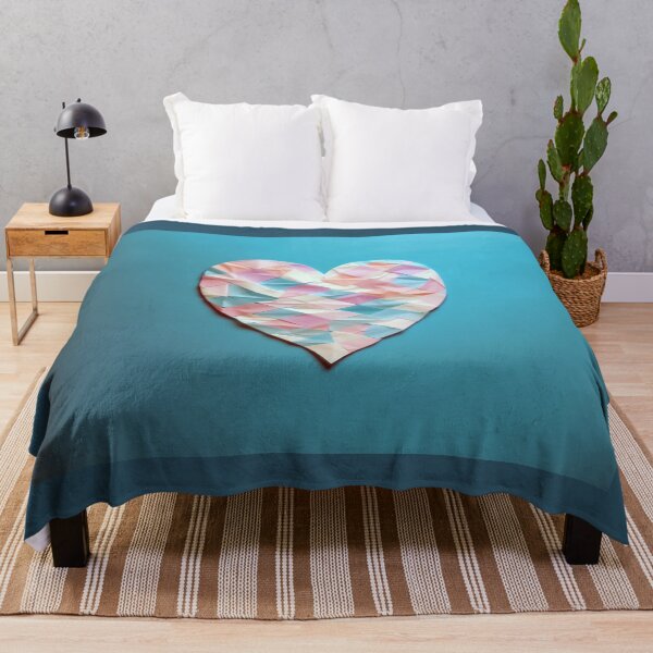 Item preview, Transgender Pride Abstract Mosaic Heart - Handmade Paper Doll Art in Vibrant Colors and Geometric Design^ designed and sold by stateofhuman.