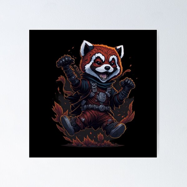 Item preview, Red Panda Ninja 013 designed and sold by Verdine-Sean Daniels.